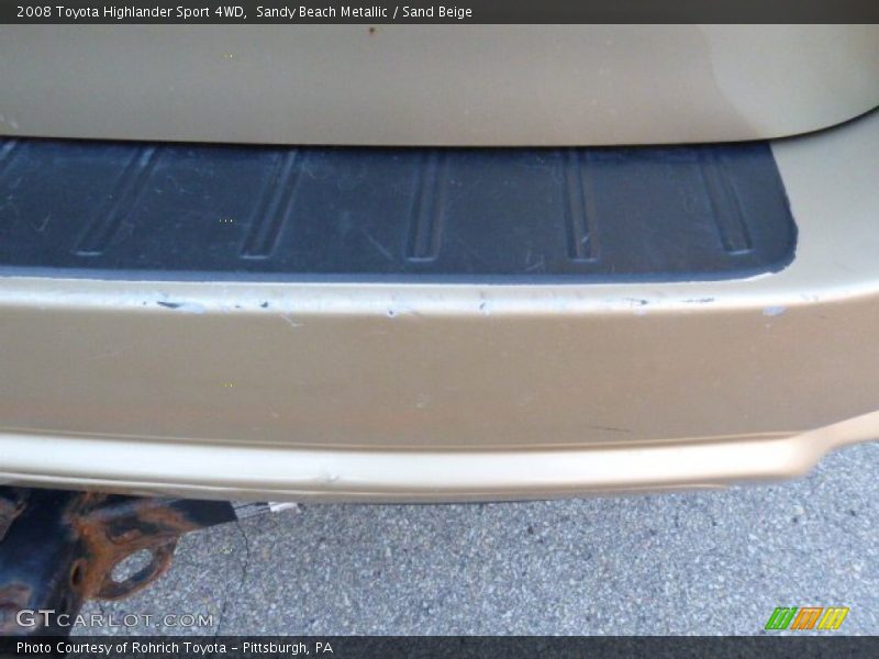 Sandy Beach Metallic / Sand Beige 2008 Toyota Highlander Sport 4WD