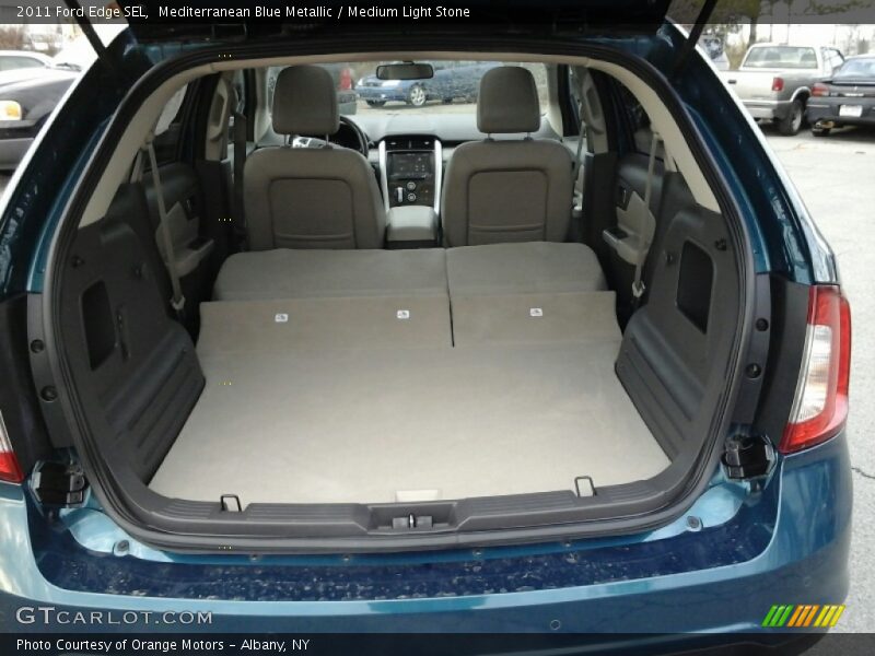 Mediterranean Blue Metallic / Medium Light Stone 2011 Ford Edge SEL