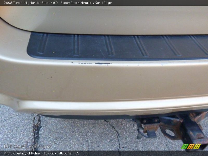 Sandy Beach Metallic / Sand Beige 2008 Toyota Highlander Sport 4WD