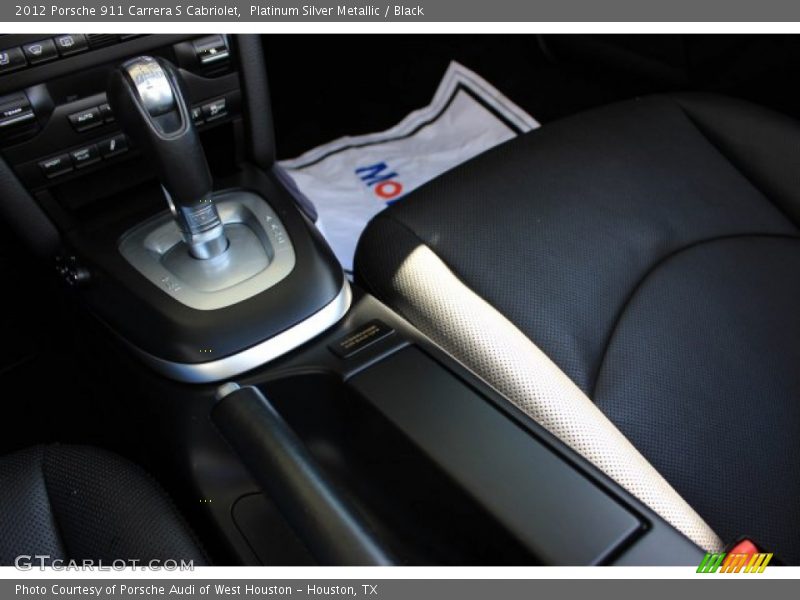 Platinum Silver Metallic / Black 2012 Porsche 911 Carrera S Cabriolet