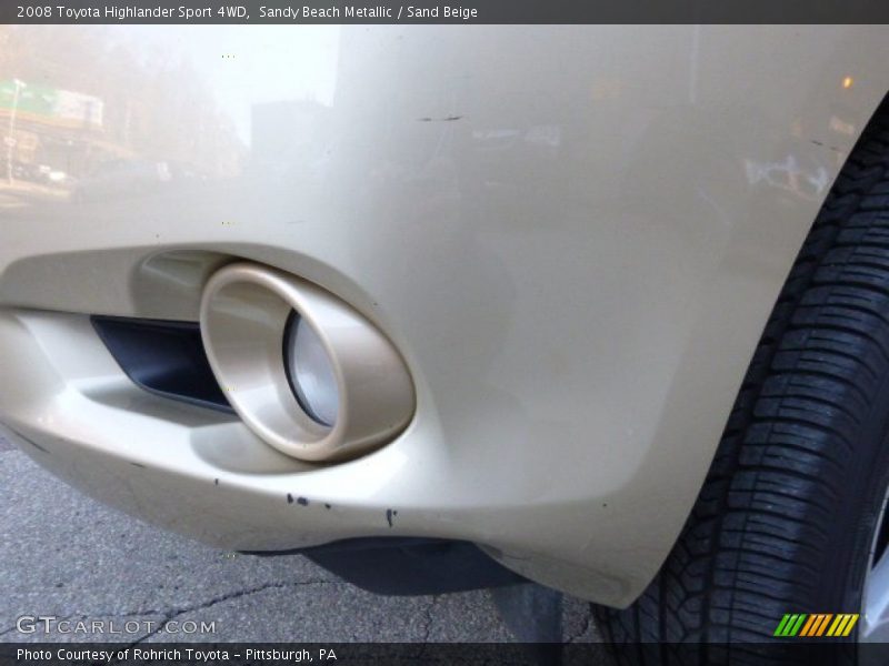 Sandy Beach Metallic / Sand Beige 2008 Toyota Highlander Sport 4WD
