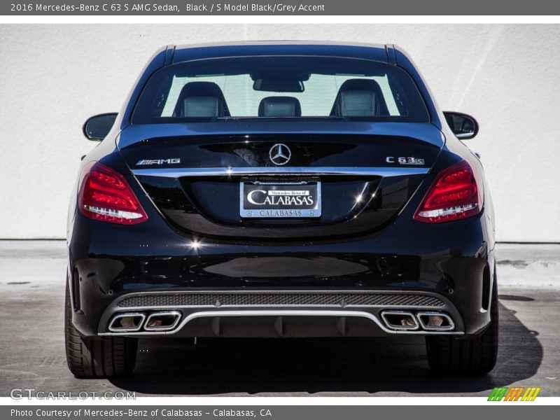 Black / S Model Black/Grey Accent 2016 Mercedes-Benz C 63 S AMG Sedan