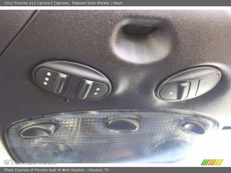 Platinum Silver Metallic / Black 2012 Porsche 911 Carrera S Cabriolet