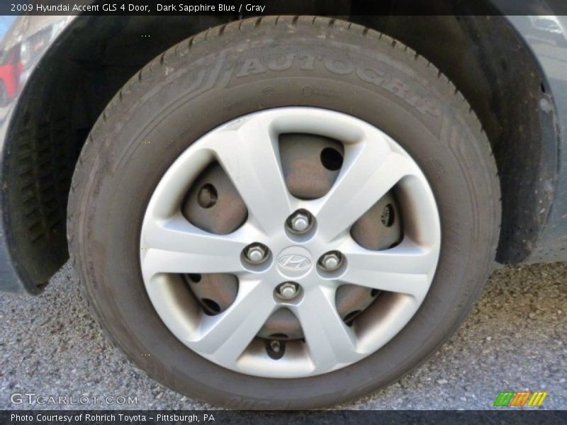 Dark Sapphire Blue / Gray 2009 Hyundai Accent GLS 4 Door