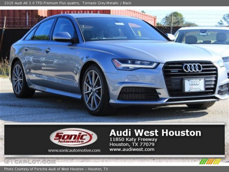Tornado Grey Metallic / Black 2016 Audi A6 3.0 TFSI Premium Plus quattro