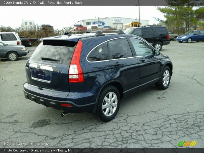 Royal Blue Pearl / Black 2009 Honda CR-V EX 4WD