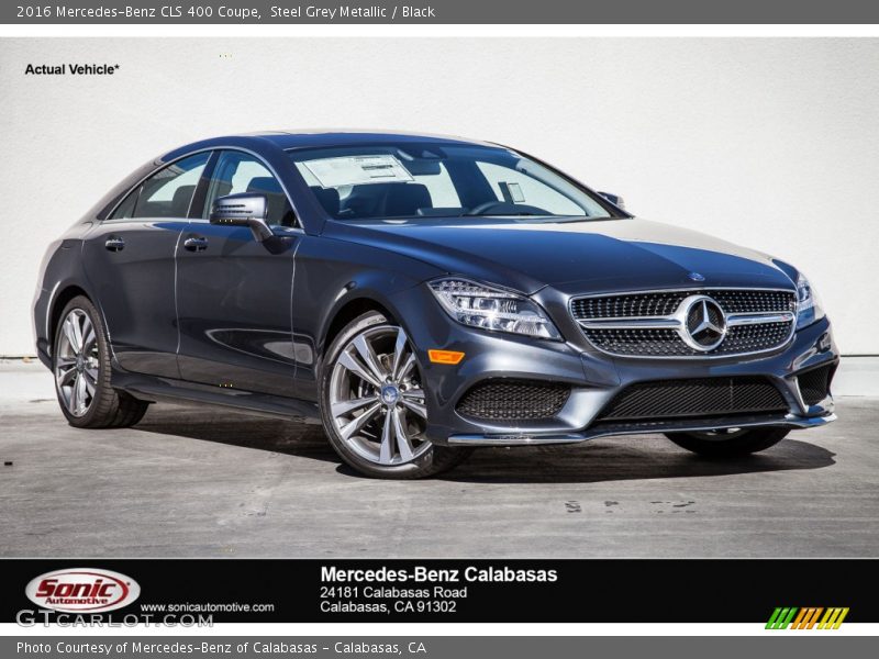 Steel Grey Metallic / Black 2016 Mercedes-Benz CLS 400 Coupe