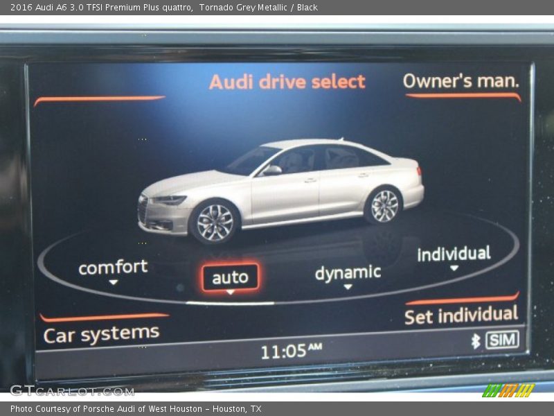 Tornado Grey Metallic / Black 2016 Audi A6 3.0 TFSI Premium Plus quattro
