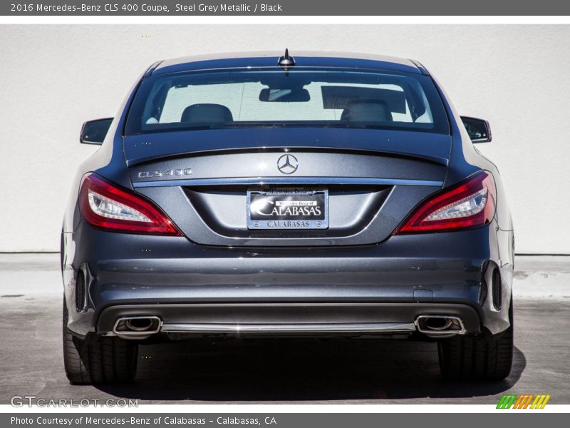 Steel Grey Metallic / Black 2016 Mercedes-Benz CLS 400 Coupe