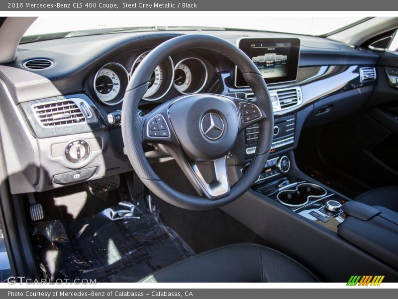 Steel Grey Metallic / Black 2016 Mercedes-Benz CLS 400 Coupe