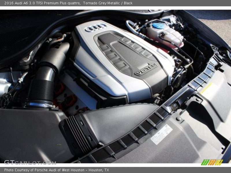 Tornado Grey Metallic / Black 2016 Audi A6 3.0 TFSI Premium Plus quattro