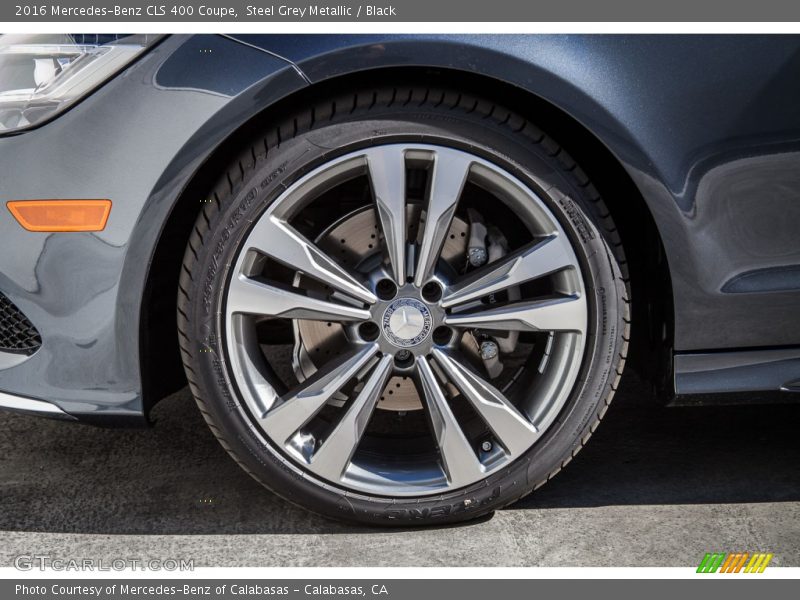 Steel Grey Metallic / Black 2016 Mercedes-Benz CLS 400 Coupe