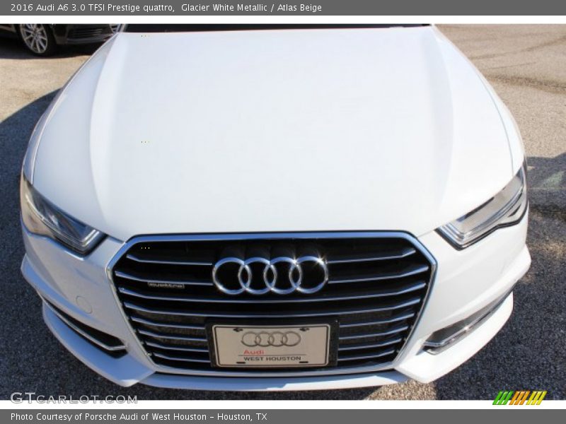 Glacier White Metallic / Atlas Beige 2016 Audi A6 3.0 TFSI Prestige quattro