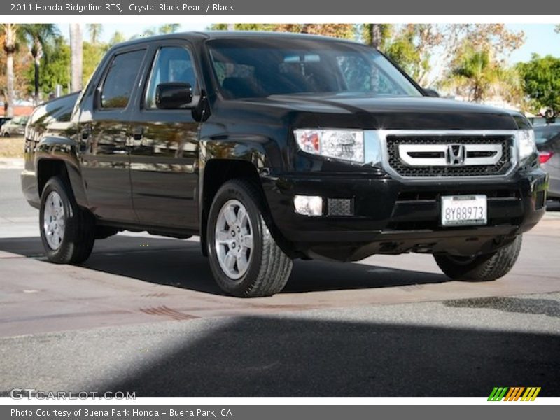 Crystal Black Pearl / Black 2011 Honda Ridgeline RTS
