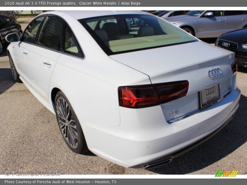 Glacier White Metallic / Atlas Beige 2016 Audi A6 3.0 TFSI Prestige quattro