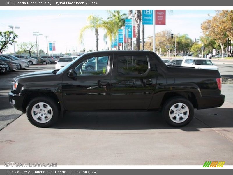 Crystal Black Pearl / Black 2011 Honda Ridgeline RTS