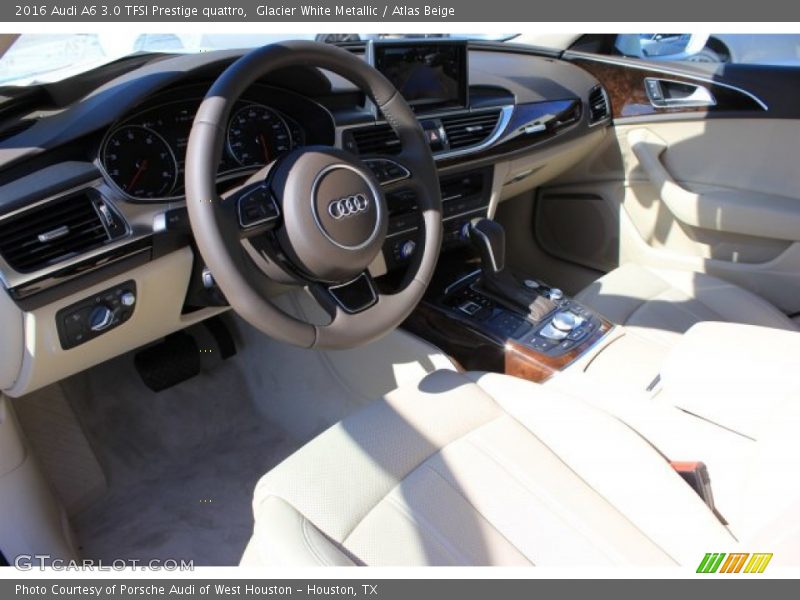 Glacier White Metallic / Atlas Beige 2016 Audi A6 3.0 TFSI Prestige quattro