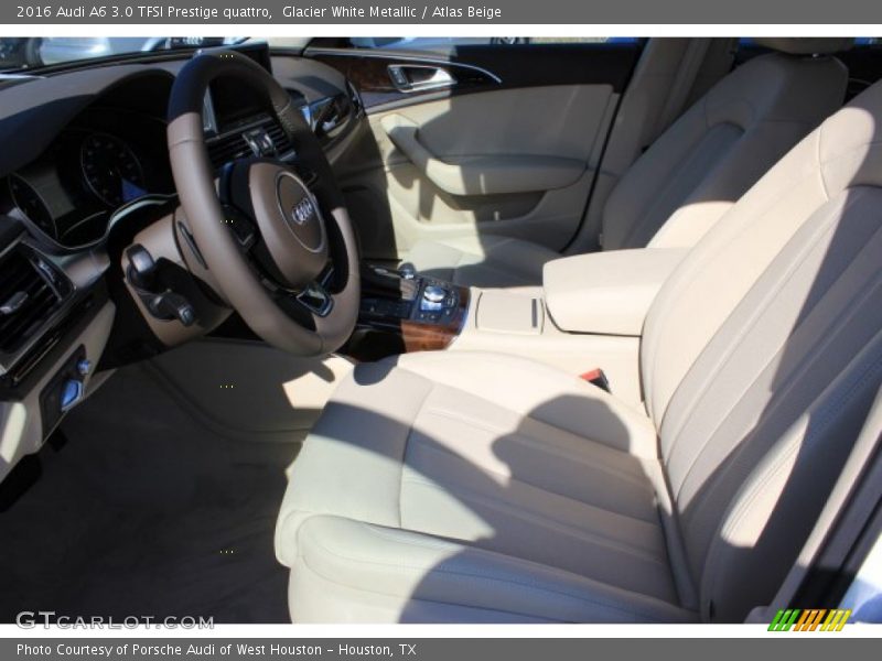 Glacier White Metallic / Atlas Beige 2016 Audi A6 3.0 TFSI Prestige quattro