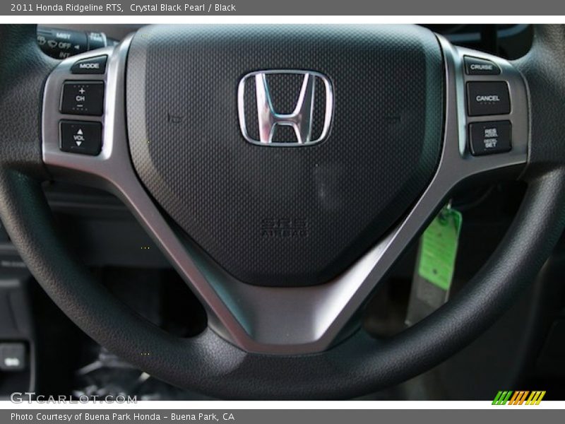 Crystal Black Pearl / Black 2011 Honda Ridgeline RTS