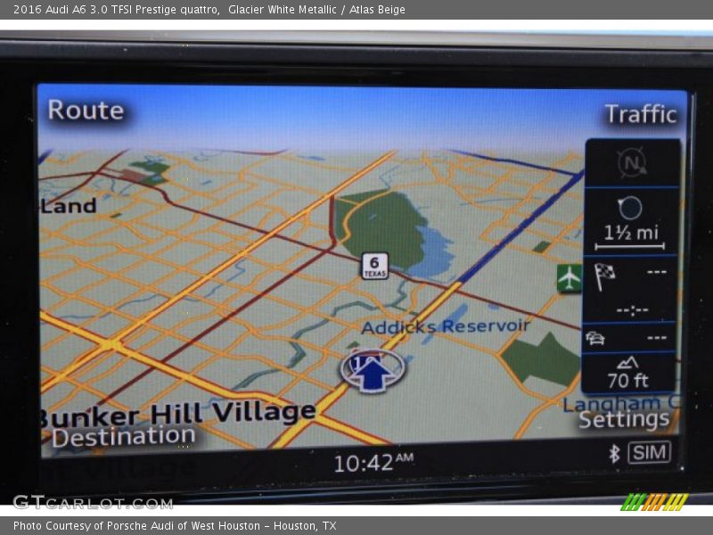 Glacier White Metallic / Atlas Beige 2016 Audi A6 3.0 TFSI Prestige quattro