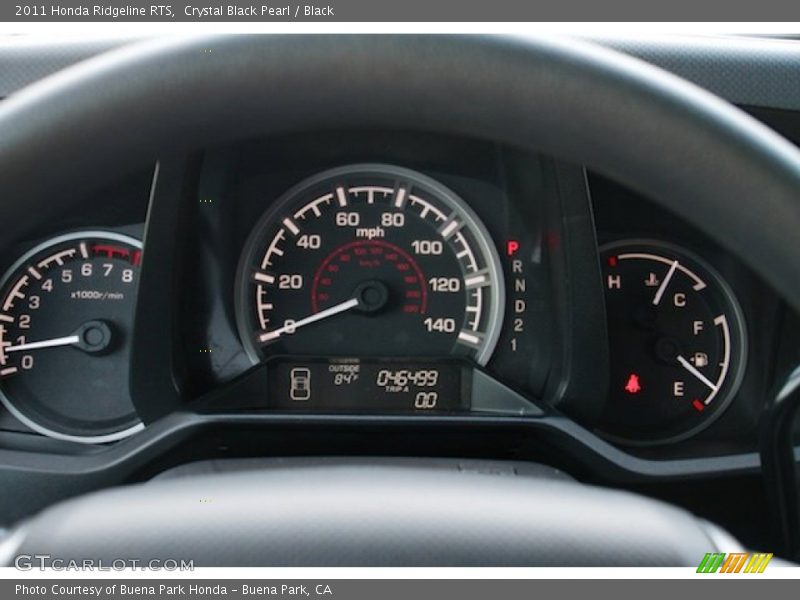 Crystal Black Pearl / Black 2011 Honda Ridgeline RTS