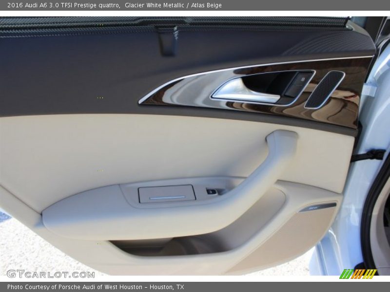 Glacier White Metallic / Atlas Beige 2016 Audi A6 3.0 TFSI Prestige quattro