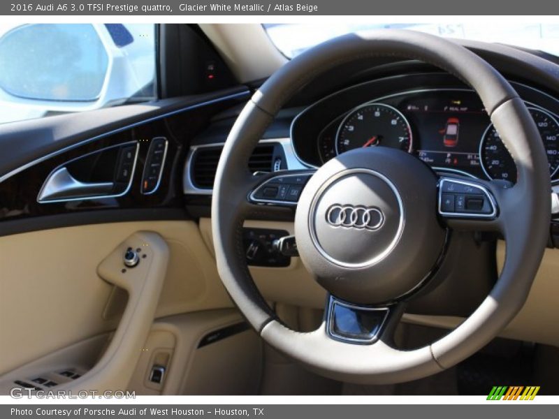 Glacier White Metallic / Atlas Beige 2016 Audi A6 3.0 TFSI Prestige quattro