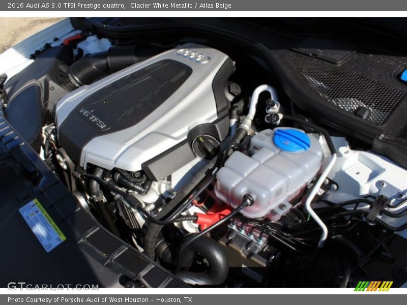Glacier White Metallic / Atlas Beige 2016 Audi A6 3.0 TFSI Prestige quattro
