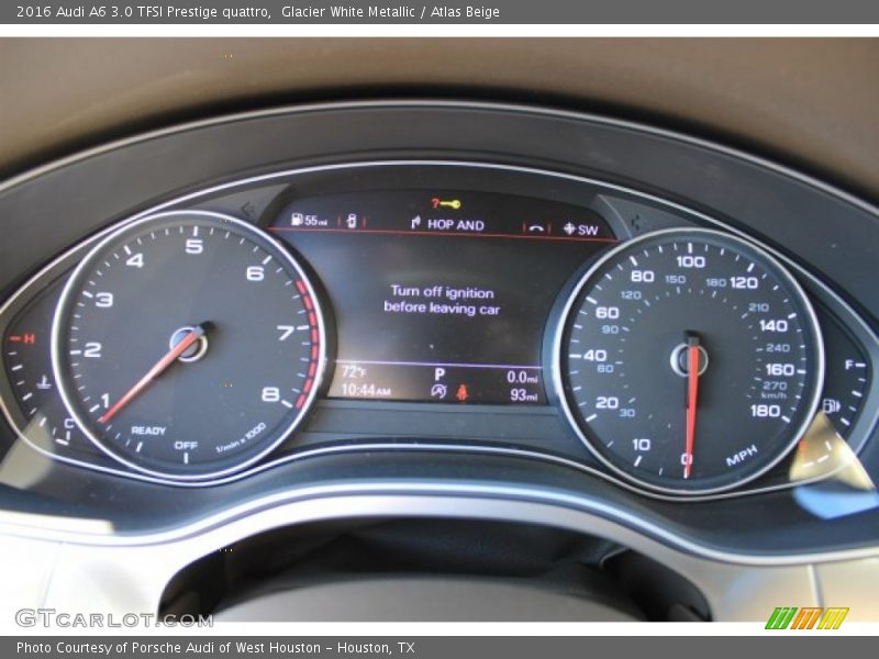 Glacier White Metallic / Atlas Beige 2016 Audi A6 3.0 TFSI Prestige quattro