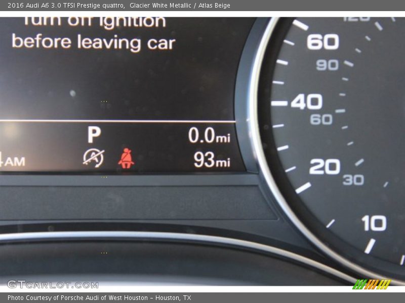 Glacier White Metallic / Atlas Beige 2016 Audi A6 3.0 TFSI Prestige quattro