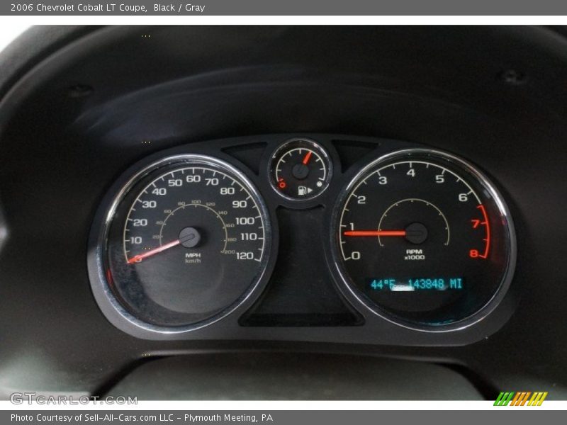 Black / Gray 2006 Chevrolet Cobalt LT Coupe