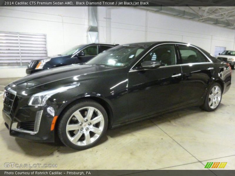 Black Diamond Tricoat / Jet Black/Jet Black 2014 Cadillac CTS Premium Sedan AWD
