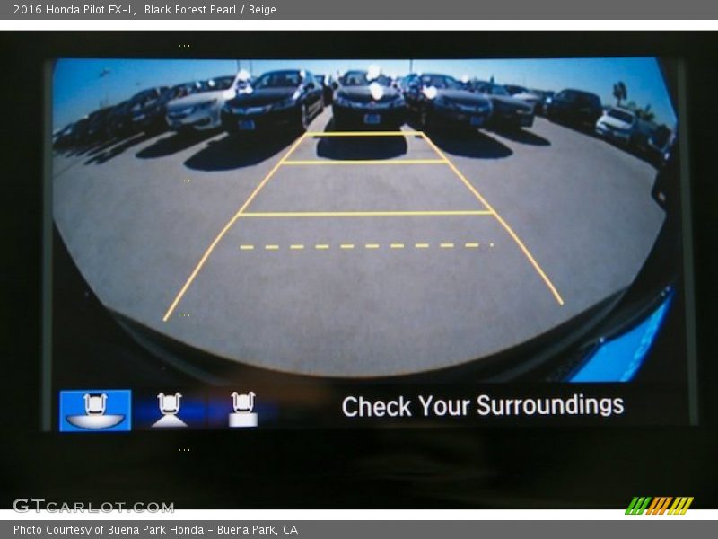 Black Forest Pearl / Beige 2016 Honda Pilot EX-L