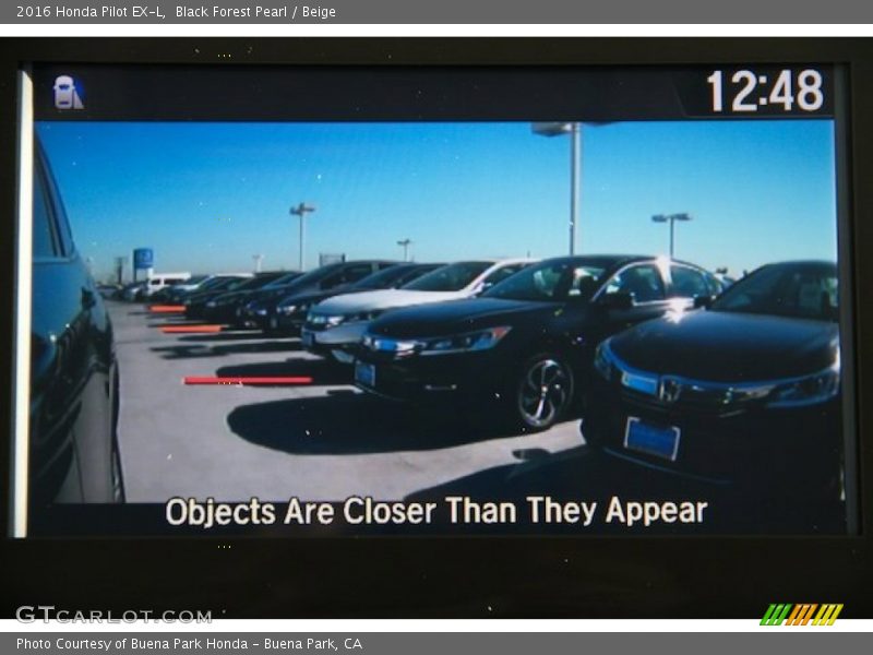 Black Forest Pearl / Beige 2016 Honda Pilot EX-L