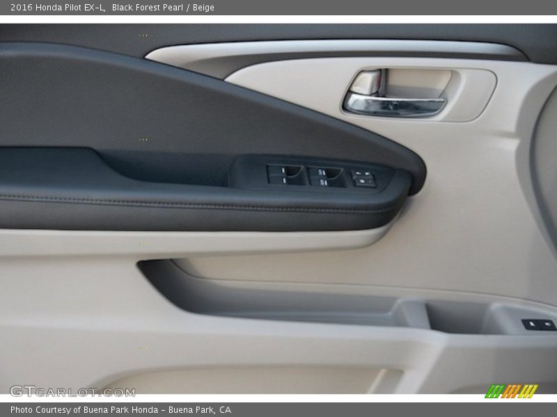 Black Forest Pearl / Beige 2016 Honda Pilot EX-L