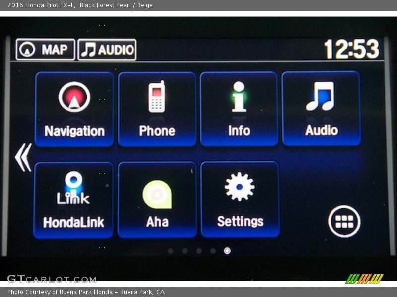 Black Forest Pearl / Beige 2016 Honda Pilot EX-L