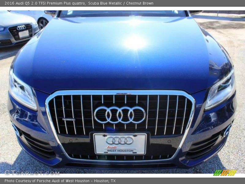 Scuba Blue Metallic / Chestnut Brown 2016 Audi Q5 2.0 TFSI Premium Plus quattro