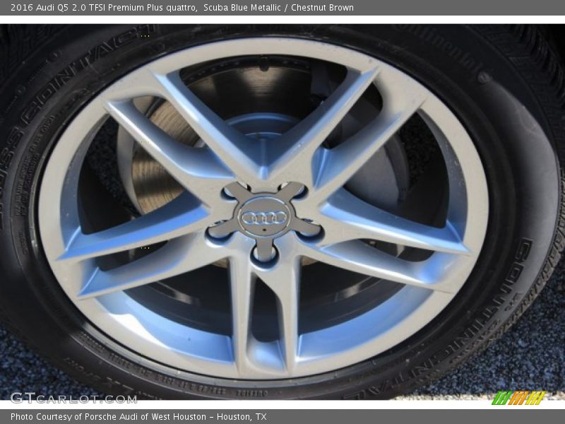 Scuba Blue Metallic / Chestnut Brown 2016 Audi Q5 2.0 TFSI Premium Plus quattro