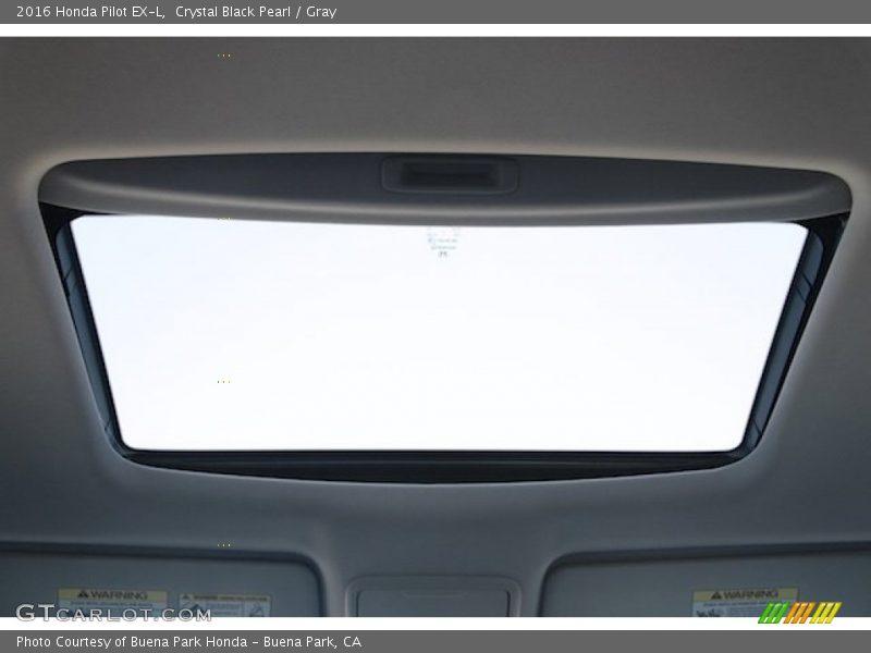 Crystal Black Pearl / Gray 2016 Honda Pilot EX-L