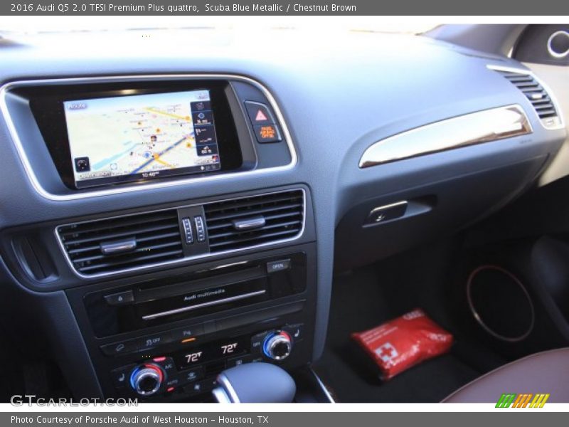 Scuba Blue Metallic / Chestnut Brown 2016 Audi Q5 2.0 TFSI Premium Plus quattro