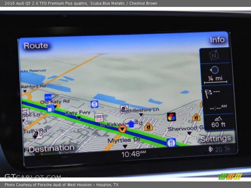 Scuba Blue Metallic / Chestnut Brown 2016 Audi Q5 2.0 TFSI Premium Plus quattro