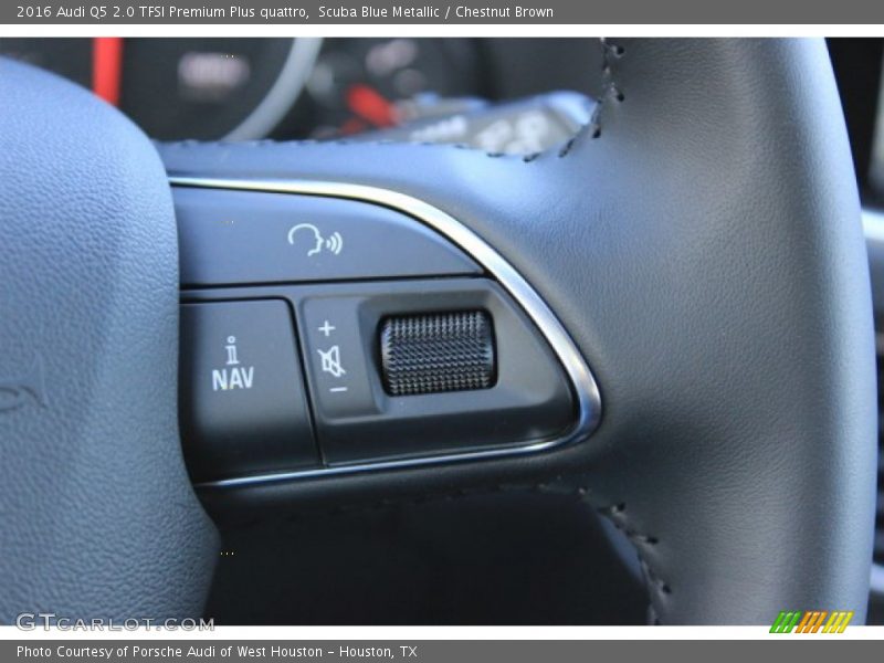 Scuba Blue Metallic / Chestnut Brown 2016 Audi Q5 2.0 TFSI Premium Plus quattro