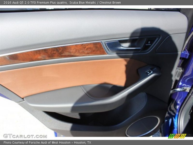 Scuba Blue Metallic / Chestnut Brown 2016 Audi Q5 2.0 TFSI Premium Plus quattro
