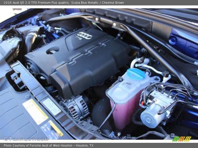 Scuba Blue Metallic / Chestnut Brown 2016 Audi Q5 2.0 TFSI Premium Plus quattro