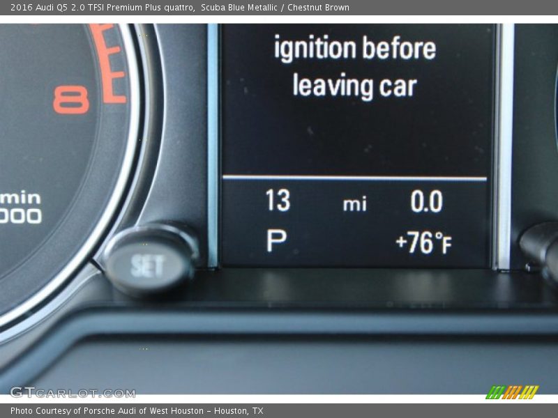 Scuba Blue Metallic / Chestnut Brown 2016 Audi Q5 2.0 TFSI Premium Plus quattro