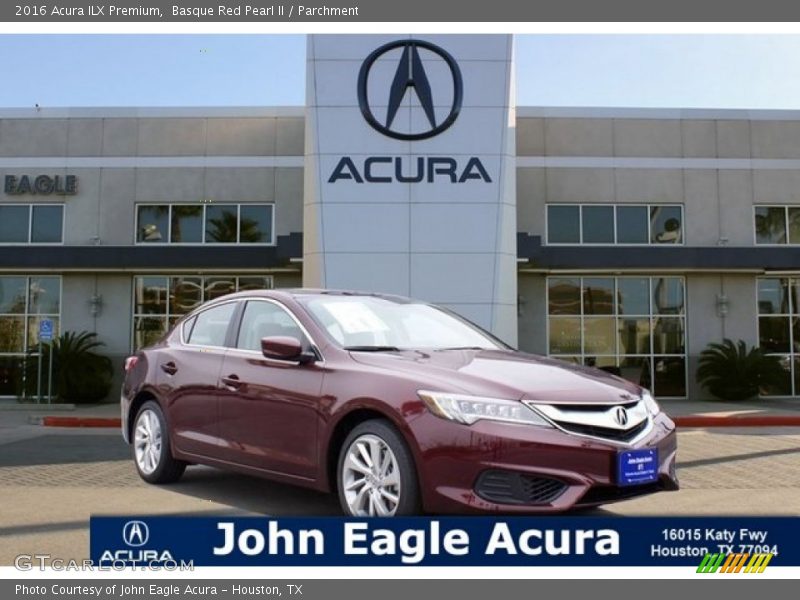 Basque Red Pearl II / Parchment 2016 Acura ILX Premium