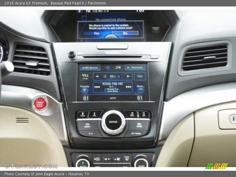 Basque Red Pearl II / Parchment 2016 Acura ILX Premium
