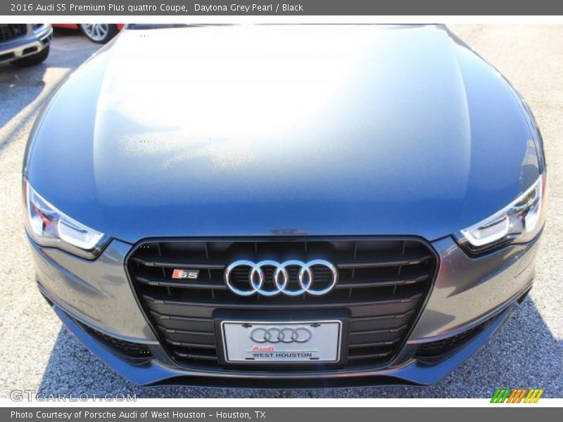 Daytona Grey Pearl / Black 2016 Audi S5 Premium Plus quattro Coupe
