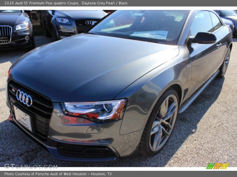 Daytona Grey Pearl / Black 2016 Audi S5 Premium Plus quattro Coupe