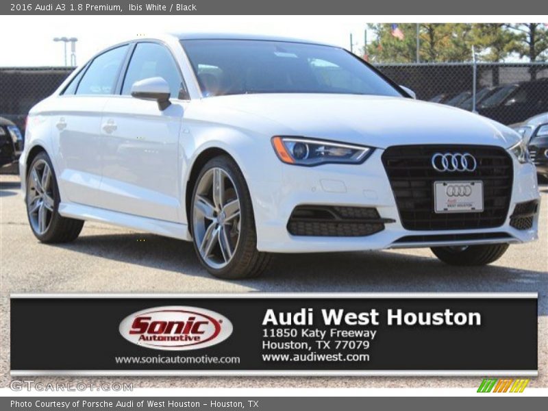 Ibis White / Black 2016 Audi A3 1.8 Premium